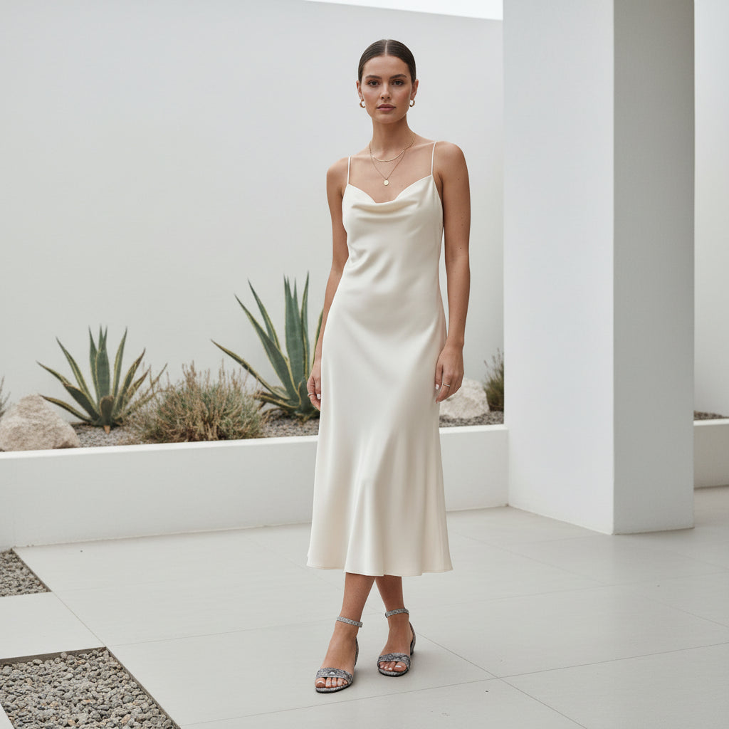 Person wearing patterned sandals on a tiled floor