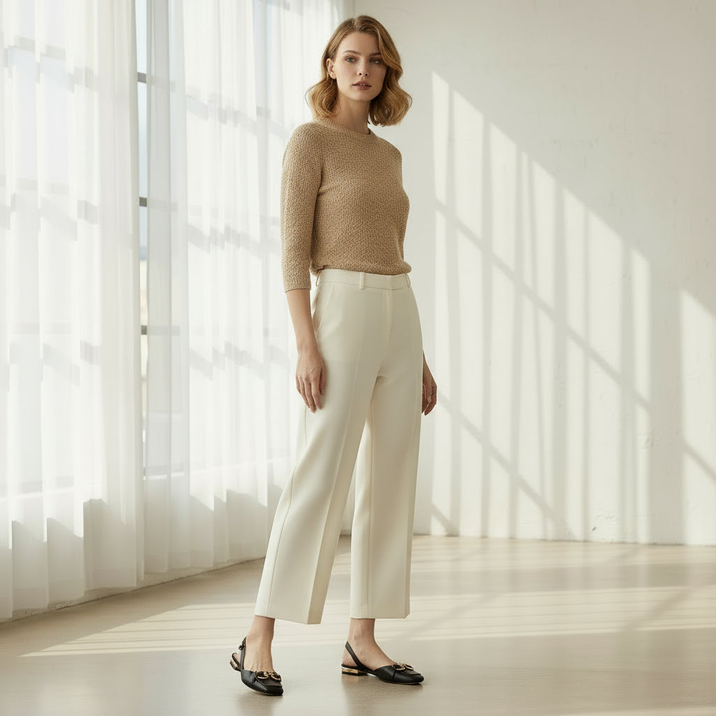 Black leather slingbacks with elasticated heel strap and antique gold brooch styled with floral skirt