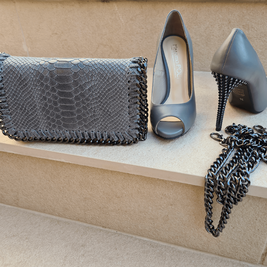 Grey snakeskin 2025 court shoes