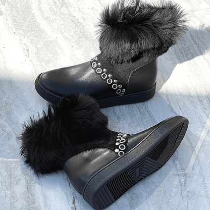 Petite black snow boots