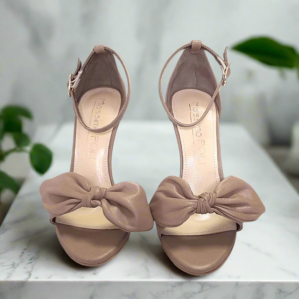 Nude suede sales heeled sandals