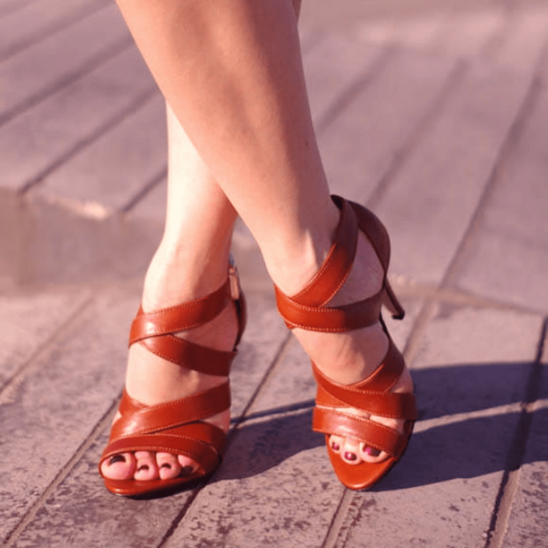 Orange 2025 gladiator sandals