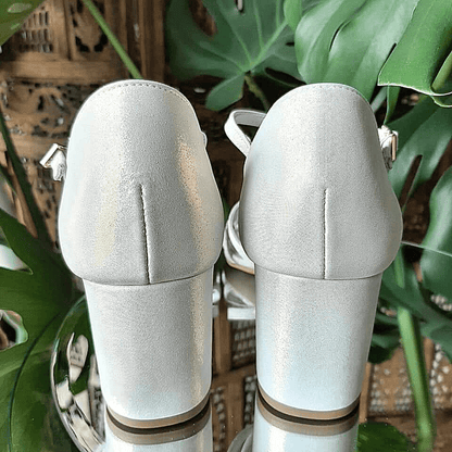 Block heel wedding sandals
