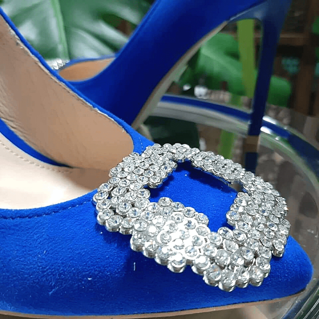 Royal blue court sales heels